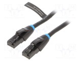 Cabluri Patch VENTION U/UTP 6 OFC PVC negru 1,5m 26AWG Fire: 8