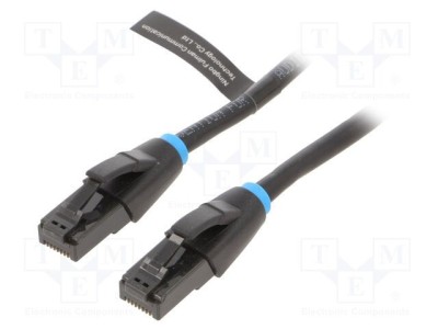 Cabluri Patch VENTION U/UTP 6 OFC PVC negru 1,5m 26AWG Fire: 8 foto