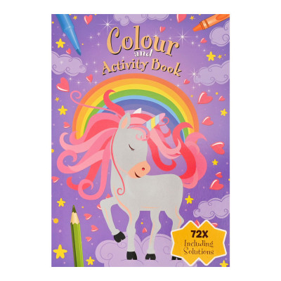Carte de colorat cu activitati - unicorni foto