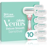 Gillette Venus Deluxe Smooth Sensitive Aparat de ras + rezervă lame 10 buc
