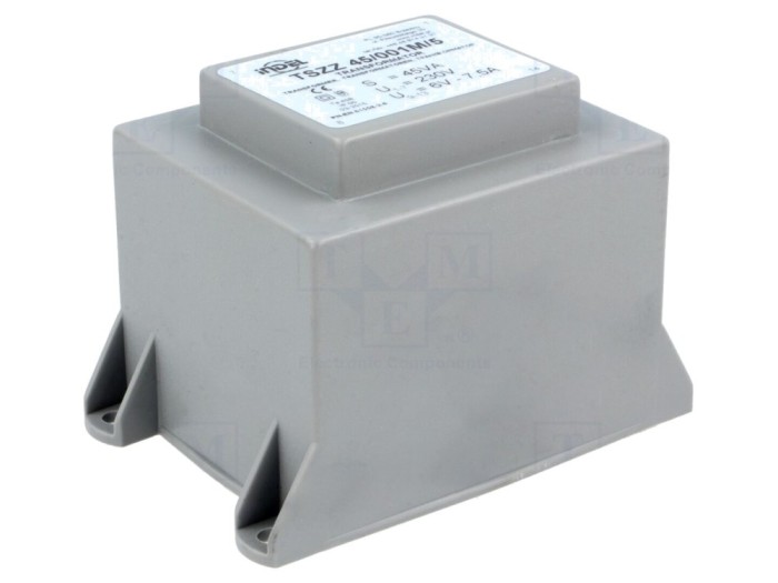 Transformator &icirc;ncapsulat 45VA 230V 6V