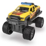 MASINA DE TEREN GALBENA DIN METAL RALLY MONSTER 15CM