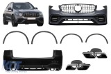 Un pachet de design tip GLC63 potrivit pentru Mercedes GLC SUV X253 2016-2019 Performance AutoTuning
