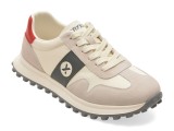 Cumpara ieftin Pantofi sport GRYXX albi, 58373, din material textil si piele naturala