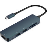 Adaptor HP DHC-CT203 USB-C - HDMI/USB/SD/TF Black