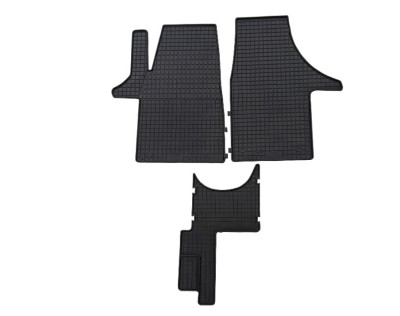 Set 3 Covorase cauciuc Petex, pentru VW T5 2003-2015, pentru fata 3 scaune foto