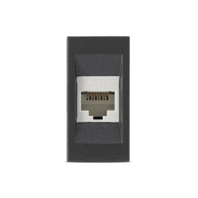 Moda Voice, priza UTP CAT6e 1M, antracit mat, Elbi foto