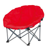 Scaun pliabil pentru camping Luna Jumbo, 100 x 100 x 98 cm, structura metalica, maxim 110 kg, Rosu, General