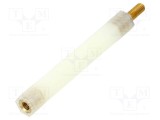 Bucșă izolantă DREMEC M3 poliamidă albă 45mm UL94V-2