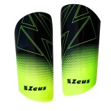Cumpara ieftin Aparatori Fotbal Zeus Eko Negru Verde - Protectie EVA, Material Plastic, Amortizare 4mm