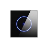 Intrerupator smart, UE standard, Tuya Smart life, Wifi 2, 4GHz+bluetooth, 1 butoane, panou de sticla, compatibil cu Alexa si Google Assistant, N+L, st