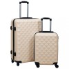 Gossi set de valize cu carcasa rigida, 2 piese, auriu, abs