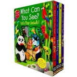 Peep Inside What Can You See? 4 Books Collection Box Set (at The Zoo, At Night, On The Farm, On A Building Site)