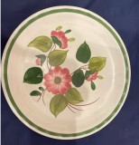 Farfurie pictată manual, ceramică &rdquo;Boticelli handmalt&rdquo;, diametru 28 cm, foarte decorativă, marcată pe verso, motive florale