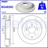 DELPHI BG4828C Disc frana