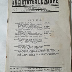 Revista Societatea de Maine, anul IV, nr.9/1927
