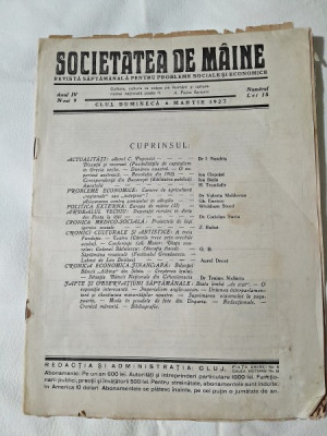 Revista Societatea de Maine, anul IV, nr.9/1927 foto