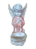 Cumpara ieftin Statueta decorativa, Inger, Roz, 35 cm, DVAN0028-2G