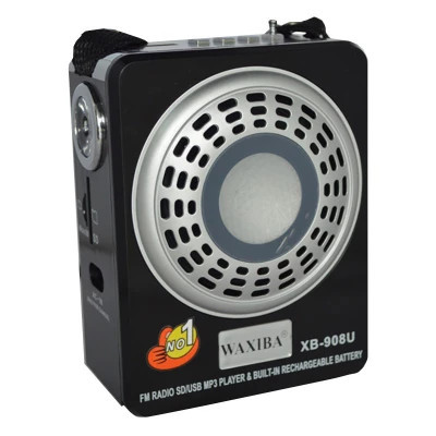 Radio Mp3 portabil Waxiba XB-908U Cu USB, Card Reader, Lanterna LED,Acumulator