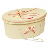 Trusou botez si cutie decorata cu fluturasi si fundite roz LG205-1