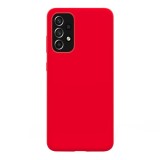 Husa compatibila cu samsung galaxy a53 5g, matte efect, camera ultra safe, htpmag, rosu