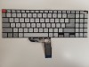 Tastatura Laptop, Asus, VivoBook Pro 16X X7600, X7600P, X7600PC, iluminata, gri, layout US