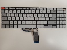 Tastatura Laptop, Asus, VivoBook Pro 16X X7600, X7600P, X7600PC, iluminata, gri, layout US
