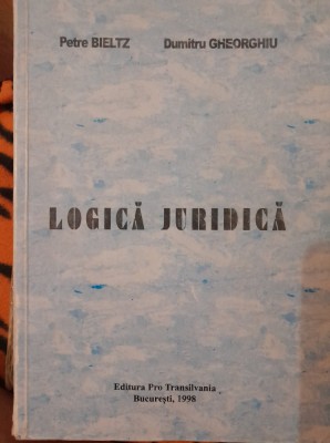 Logica juridica Petre Bieltz Dumitru Gheorghiu 1998 foto