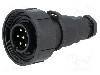 Conector circular, tata, 7 pini, BULGIN - PX0745/P