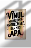 Tablou cu citat amuzant despre bucătărie &ndash; Artă murală cu umor culinar rom&acirc;nesc, poster de gătit pentru o casă confortabilă | A4 (21 x 29.7 cm) - KF-2