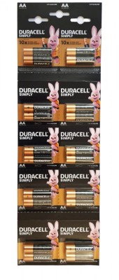 Set 20 baterii AA, LR6, Alkaline, 1.5V, Duracell foto