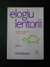 CARL HONORE - ELOGIU LENTORII foto