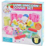 Playgo: set plastilina Unicorn care lumineaza in intuneric