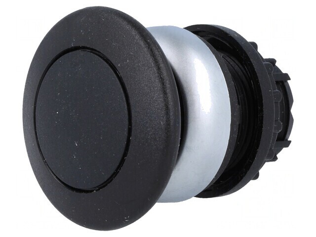 Comutator acționat prin apăsare 22mm negru