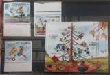 Romania 1986 - Disney colita si serie MNH (doua poze)