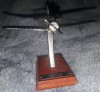 MACHETA AVION cu elice LOCKHEED L-9,,ORION,,1931,Metal argintat,macheta veche,TG, XXL