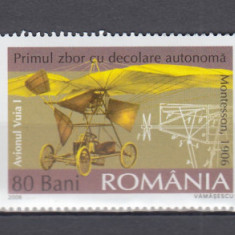 ROMANIA 2006 LP 1712 CENTENARUL TRAIAN VUIA SERIE MNH