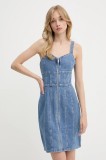 Morgan rochie jeans mini, drept, RSTRAP