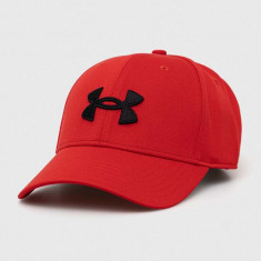 Under Armour sapca Blitzing culoarea rosu, cu imprimeu