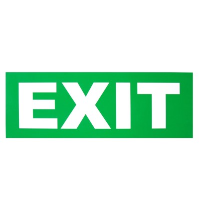 Eticheta exit 8W foto