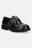 BOSS pantofi de piele Eleri culoarea negru, cu platformă, 50548740