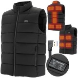 Cumpara ieftin SMARTECH Vesta incalzita cu 3 setari de caldura, 11 incalzitoare si conexiune USB la baterie externa, Unisex, Marime XL, Negru