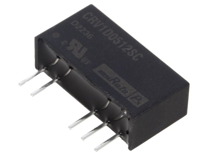 Convertor DC/DC 1W, 5V la &plusmn;12V