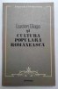 Lucian Blaga si cultura populara romaneasca - Alexandru Teodorescu