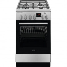 Aragaz mixt Aeg CKB56480BM, Cuptor electric, Grill, 4 arzatoare