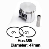 Piston complet Husqvarna 359 (47mm) - - MTO-DA0182