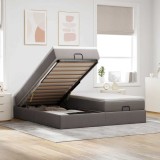 Cumpara ieftin Cadru de pat otoman cu saltele Taupe 160x200cm Material