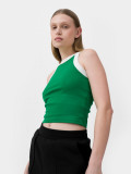 Crop-top din bumbac organic pentru femei, 4F Sportswear