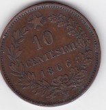 Moneda Italia 10 centesimi 1866 &ndash; Vittorio Emanuele II