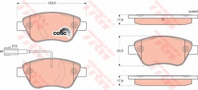 Set placute frana,frana disc FIAT PANDA (169) (2003 - 2016) TRW GDB1654 foto